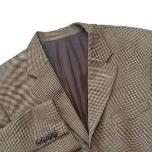 Yves Saint Laurent pour Homme Houndstooth Wool Sport Coat Jacket Blazer Men 42R